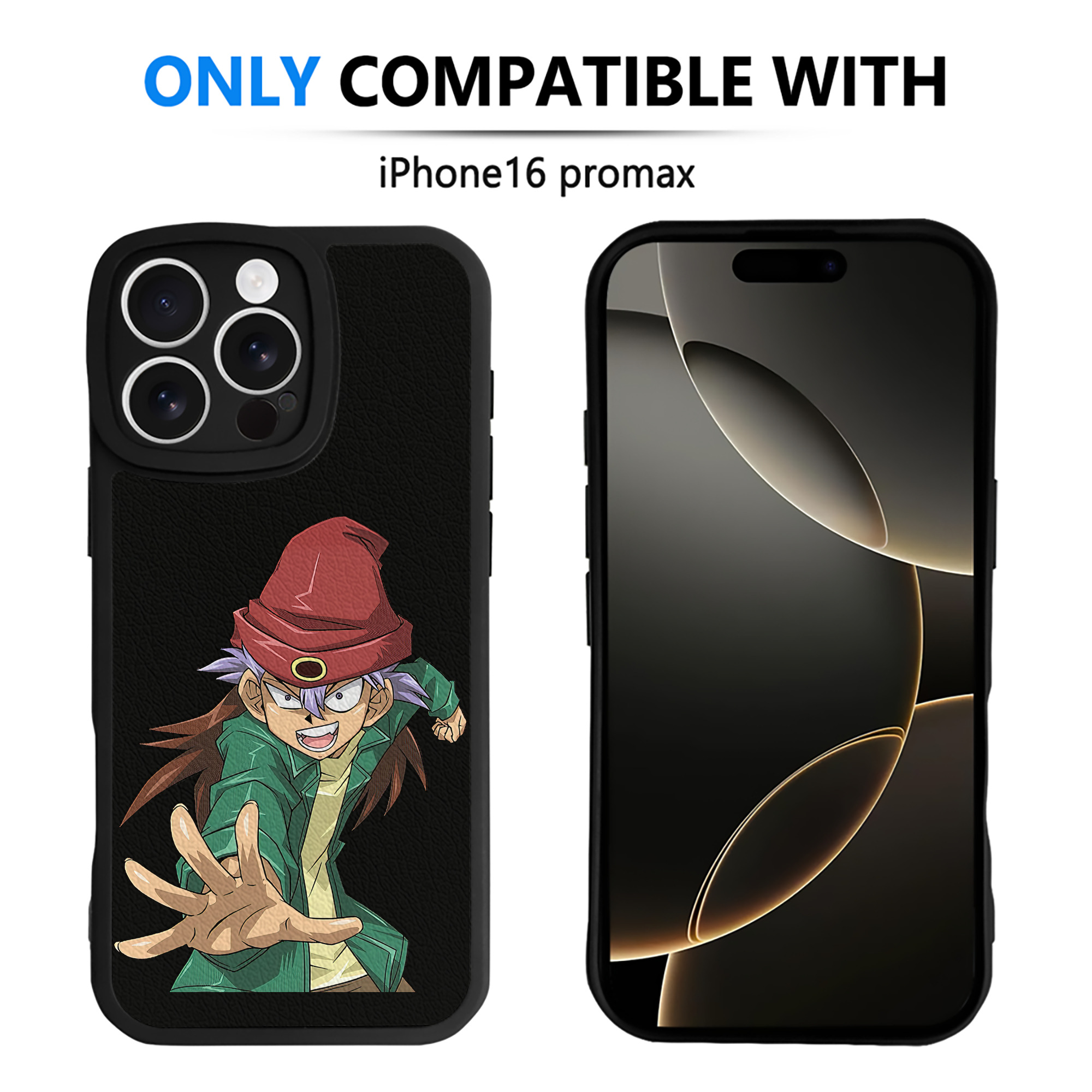 （画像用） 遊☆戯☆王 Yu-Gi-Oh! 【iPhone 16シリーズ対応】シリコンスマホケース（レザー調） 材質：シリコン